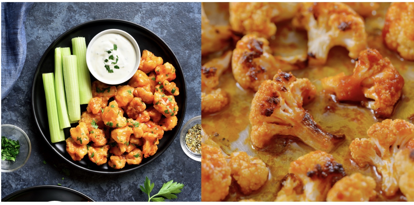 Vegan Buffalo Cauliflower Wings